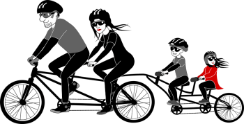 biking with your kids as workout