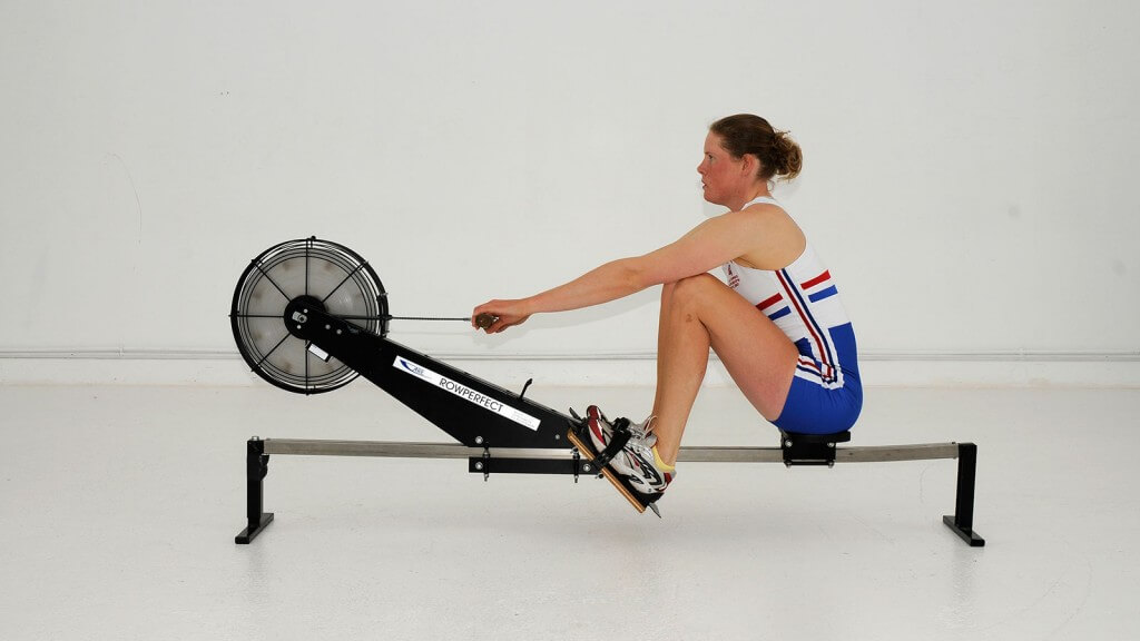 using a rowing machine